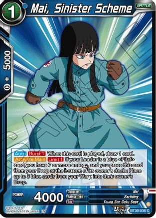 Image of Mai, Sinister Scheme (BT30-036) - Three Glorious Fighters Foil