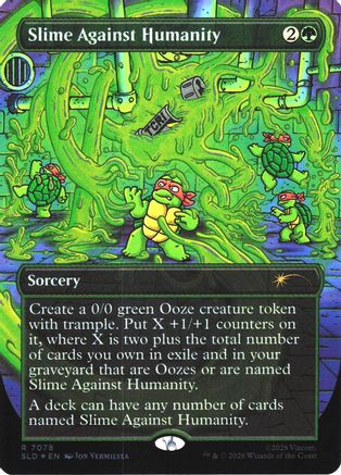 Image of Slime Against Humanity (7078) (SLD-7078) - Secret Lair Drop Series Foil