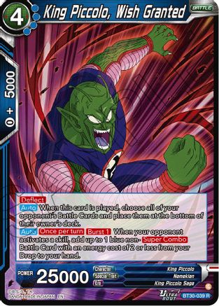 Image of King Piccolo, Wish Granted (BT30-039) - Three Glorious Fighters Foil