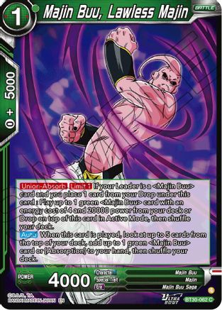 Image of Majin Buu, Lawless Majin (BT30-062) - Three Glorious Fighters Foil