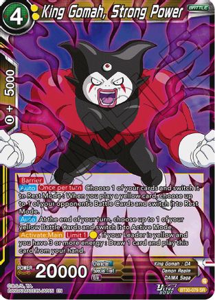 Image of King Gomah, Strong Power (BT30-079) - Three Glorious Fighters Foil