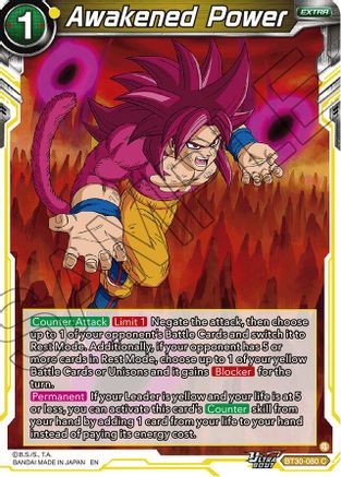 Image of Awakened Power (BT30-080) - Three Glorious Fighters Foil