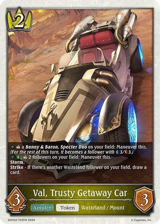 Image of Val, Trusty Getaway Car (SDD02-T02EN) - SDD02 Showdown Deck Swordcraft