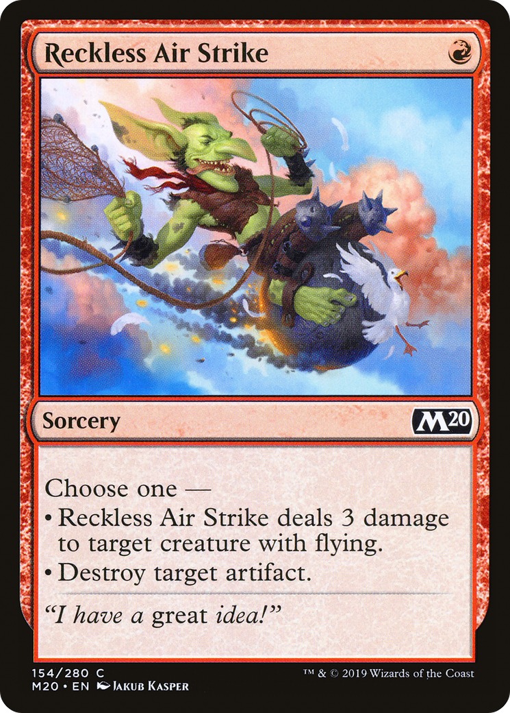 Image of Reckless Air Strike (M20-154) - Core Set 2020