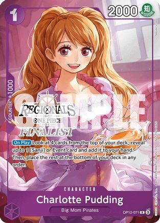 Image of Charlotte Pudding (Regionals Finalist Card Set 26-27) (OP12-071) - One Piece Promotion Cards Foil