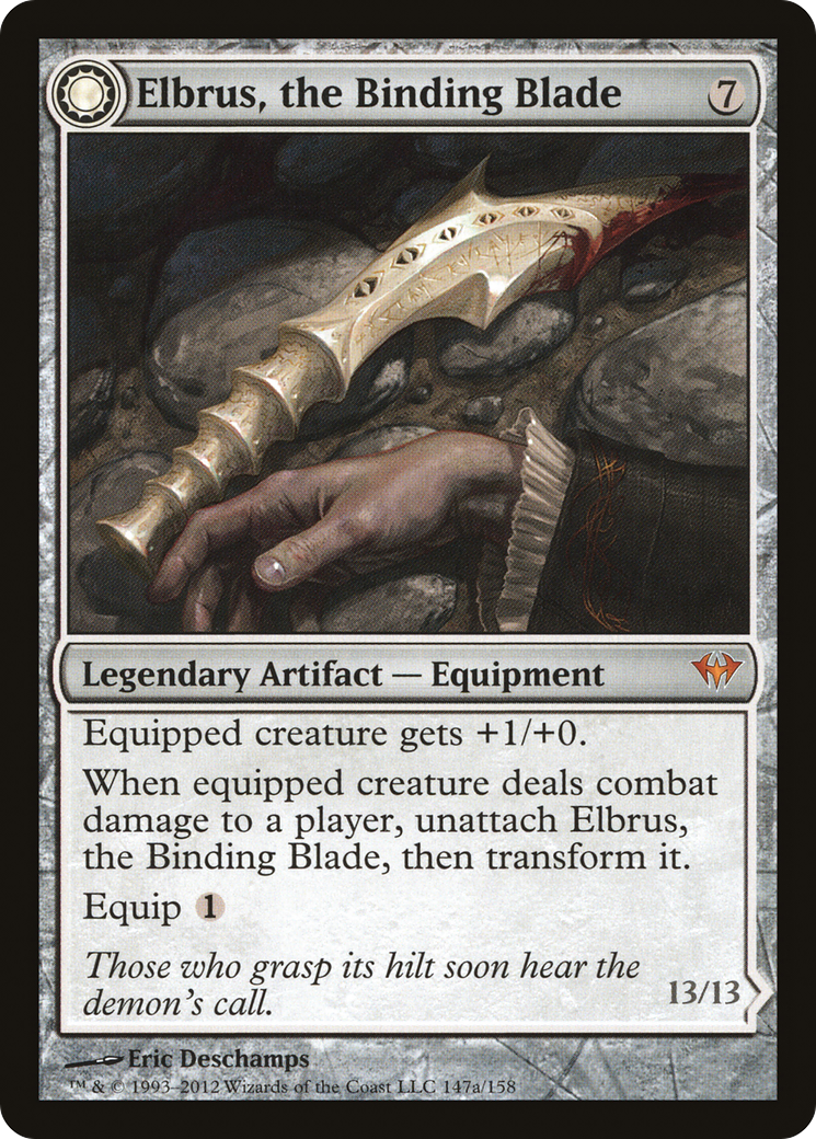 Image of Elbrus, the Binding Blade (DKA-147) - Dark Ascension: (Double Faced Transform)