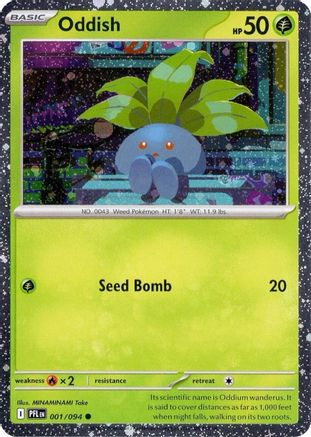 Image of Oddish (Cosmos Holo) 001  - Holofoil Miscellaneous Cards & Products - Common