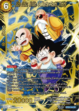 Image of Son Goku, Krillin, & Master Roshi, Trinity (BT30-144) - Three Glorious Fighters Foil