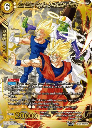 Image of Son Goku, Vegeta, & Paikuhan, Trinity (BT30-148) - Three Glorious Fighters Foil
