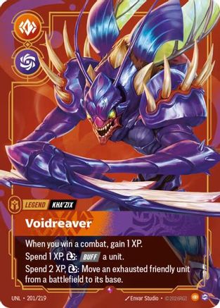 Image of Kha'Zix - Voidreaver (201/219) - Unleashed Foil