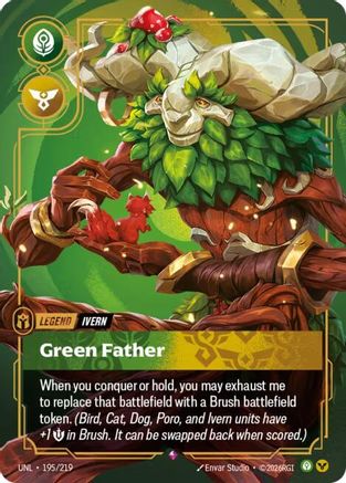 Image of Ivern - Green Father (195/219) - Unleashed Foil