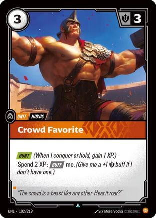 Image of Crowd Favorite (102/219) - Unleashed
