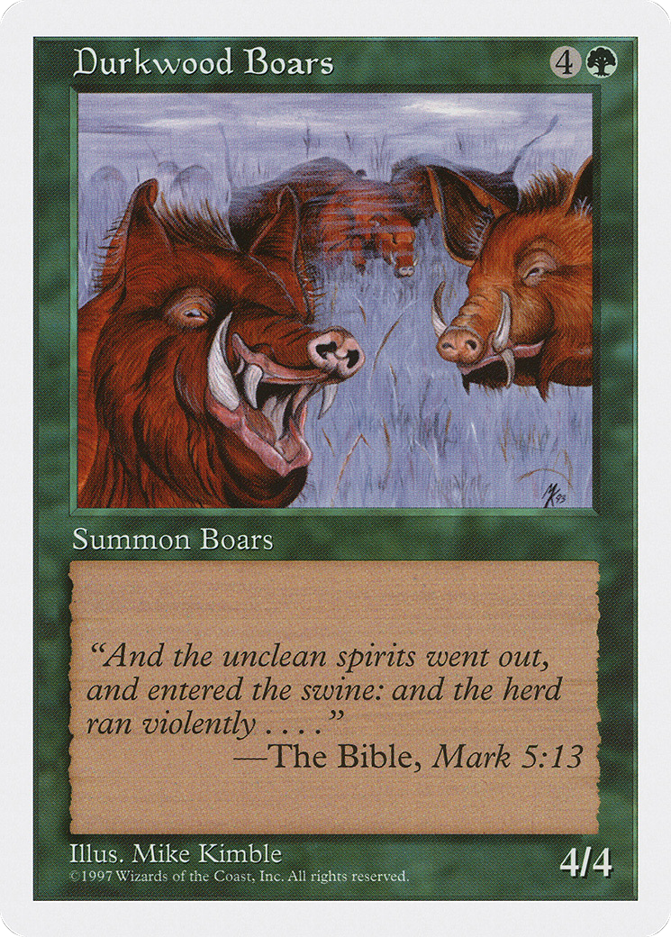 Image of Durkwood Boars (5ED-) - Fifth Edition