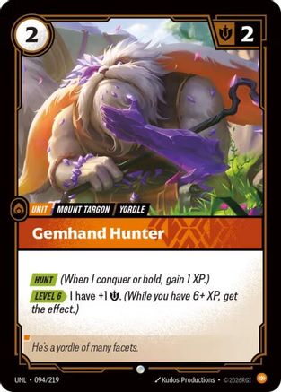 Image of Gemhand Hunter (094/219) - Unleashed