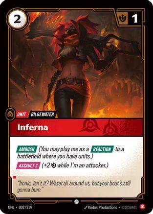 Image of Inferna (002/219) - Unleashed Foil