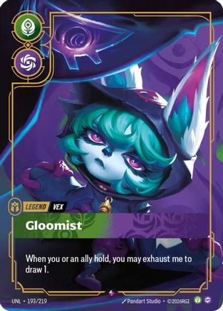 Image of Vex - Gloomist (193/219) - Unleashed Foil