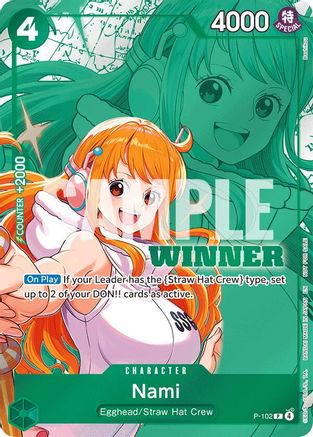 Image of Nami (Winner Pack 2026 Vol. 2) (P-102) - One Piece Promotion Cards Foil
