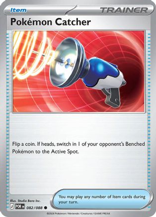 Image of Pokemon Catcher 082  - Reverse Holofoil ME03 Perfect Order - Common