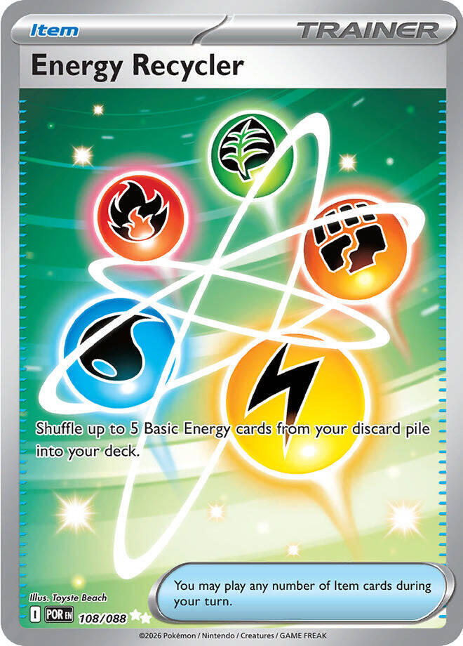 Image of Energy Recycler 108  - Holofoil ME03 Perfect Order - Ultra Rare
