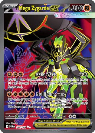 Image of Mega Zygarde ex 104/088  - Holofoil ME03 Perfect Order - Ultra Rare