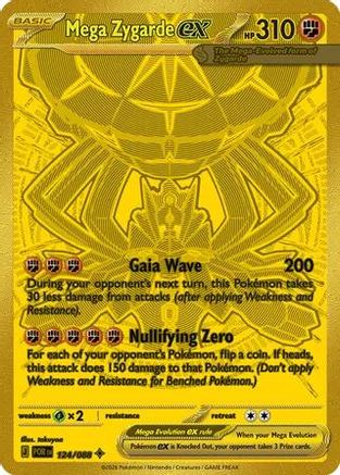 Image of Mega Zygarde ex 124/088  - Holofoil ME03 Perfect Order - Mega Hyper Rare