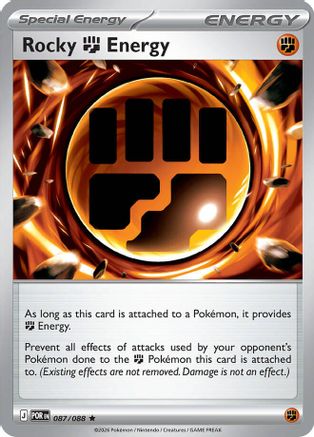 Image of Rocky Fighting Energy 087  - Holofoil ME03 Perfect Order - Rare