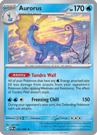 Image of Aurorus 024/088  - Holofoil ME03 Perfect Order - Rare