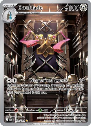 Image of Doublade 098/088  - Holofoil ME03 Perfect Order - Shiny Rare