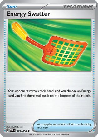 Image of Energy Swatter 073  - Reverse Holofoil ME03 Perfect Order - Uncommon