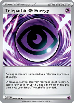 Image of Telepathic Psychic Energy 088  - Holofoil ME03 Perfect Order - Rare