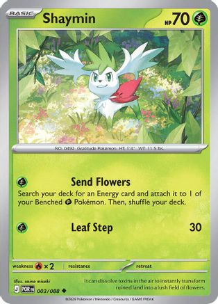 Image of Shaymin 003  - Reverse Holofoil ME03 Perfect Order - Uncommon