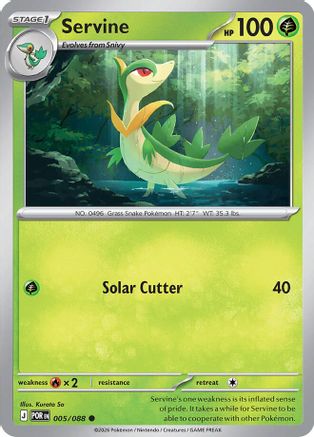 Image of Servine 005  - Reverse Holofoil ME03 Perfect Order - Common