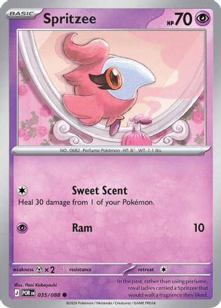 Image of Spritzee 035  - Reverse Holofoil ME03 Perfect Order - Common