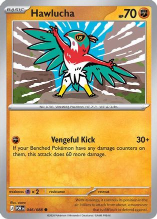 Image of Hawlucha 046  - Reverse Holofoil ME03 Perfect Order - Common