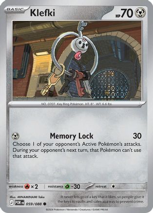 Image of Klefki 059  - Reverse Holofoil ME03 Perfect Order - Common