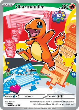 Image of Charmander 038  - Holofoil ME Mega Evolution Promo - Promo