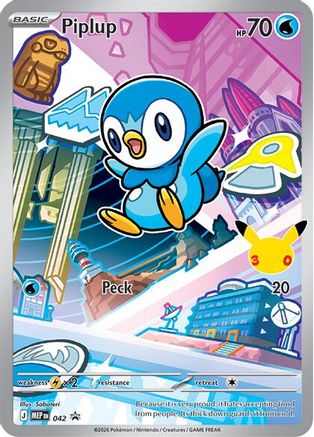Image of Piplup 042  - Holofoil ME Mega Evolution Promo - Promo