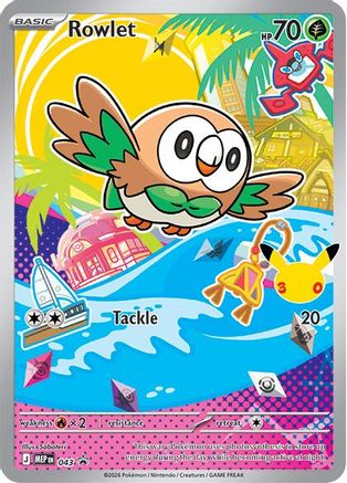 Image of Rowlet 043  - Holofoil ME Mega Evolution Promo - Promo