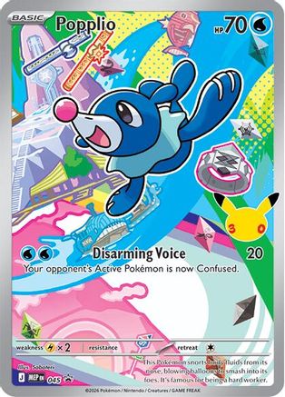 Image of Popplio 045  - Holofoil ME Mega Evolution Promo - Promo