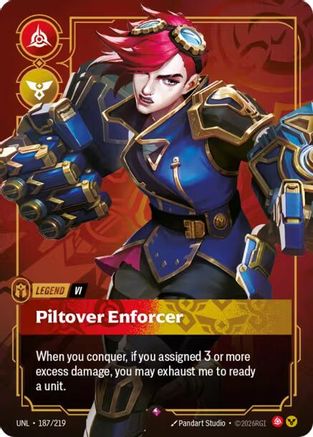 Image of Vi - Piltover Enforcer (187/219) - Unleashed Foil