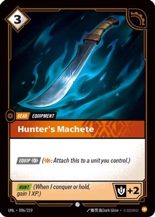 Image of Hunter's Machete (096/219) - Unleashed Foil