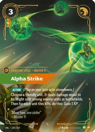 Image of Alpha Strike (192/219) - Unleashed Foil