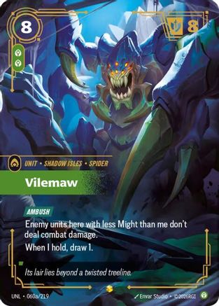 Image of Vilemaw (Alternate Art) (060a/219) - Unleashed Foil