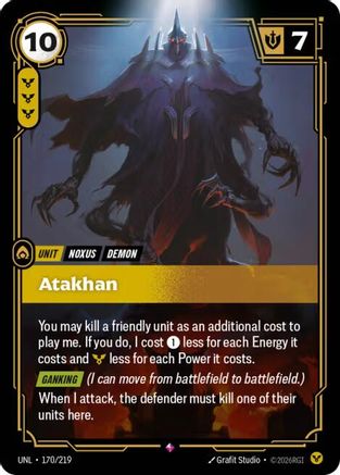 Image of Atakhan (170/219) - Unleashed Foil