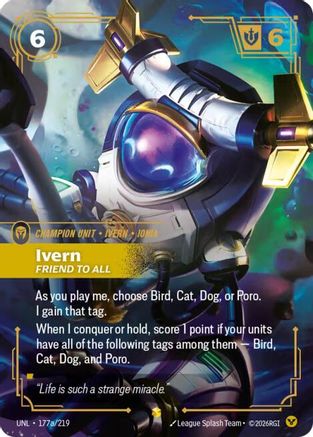 Image of Ivern - Friend to All (Alternate Art) (177a/219) - Unleashed Foil