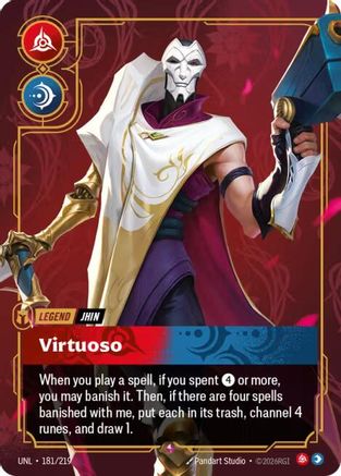 Image of Jhin - Virtuoso (181/219) - Unleashed Foil