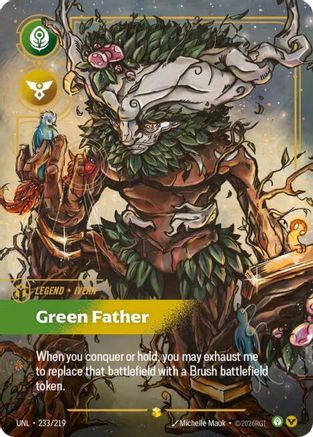 Image of Ivern - Green Father (Overnumbered) (233/219) - Unleashed Foil