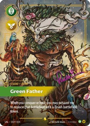 Image of Ivern - Green Father (Signature) (233*/219) - Unleashed Foil