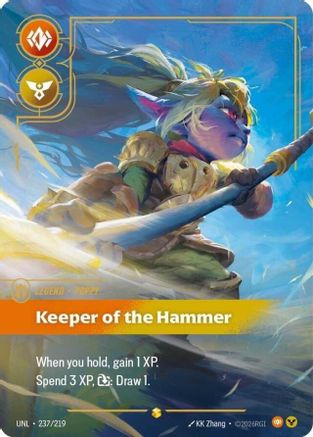 Image of Poppy - Keeper of the Hammer (Overnumbered) (237/219) - Unleashed Foil