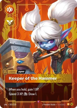Image of Poppy - Keeper of the Hammer (203/219) - Unleashed Foil